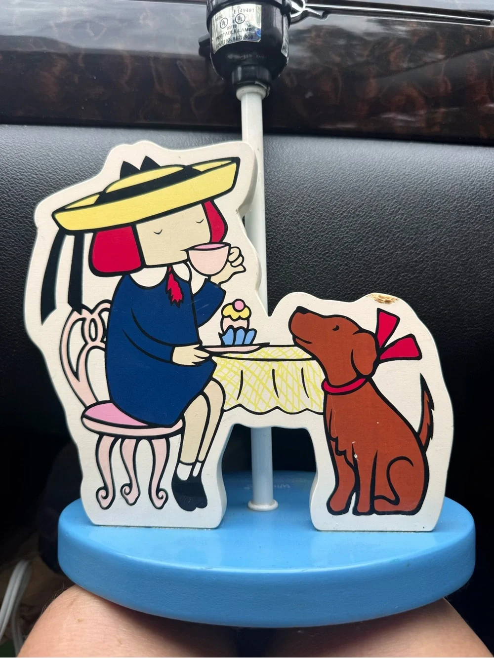 2003 rare MADELINE and GENEVIEVE child's desk lamp